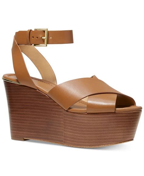 michael kors abbot wedge|Macy's.